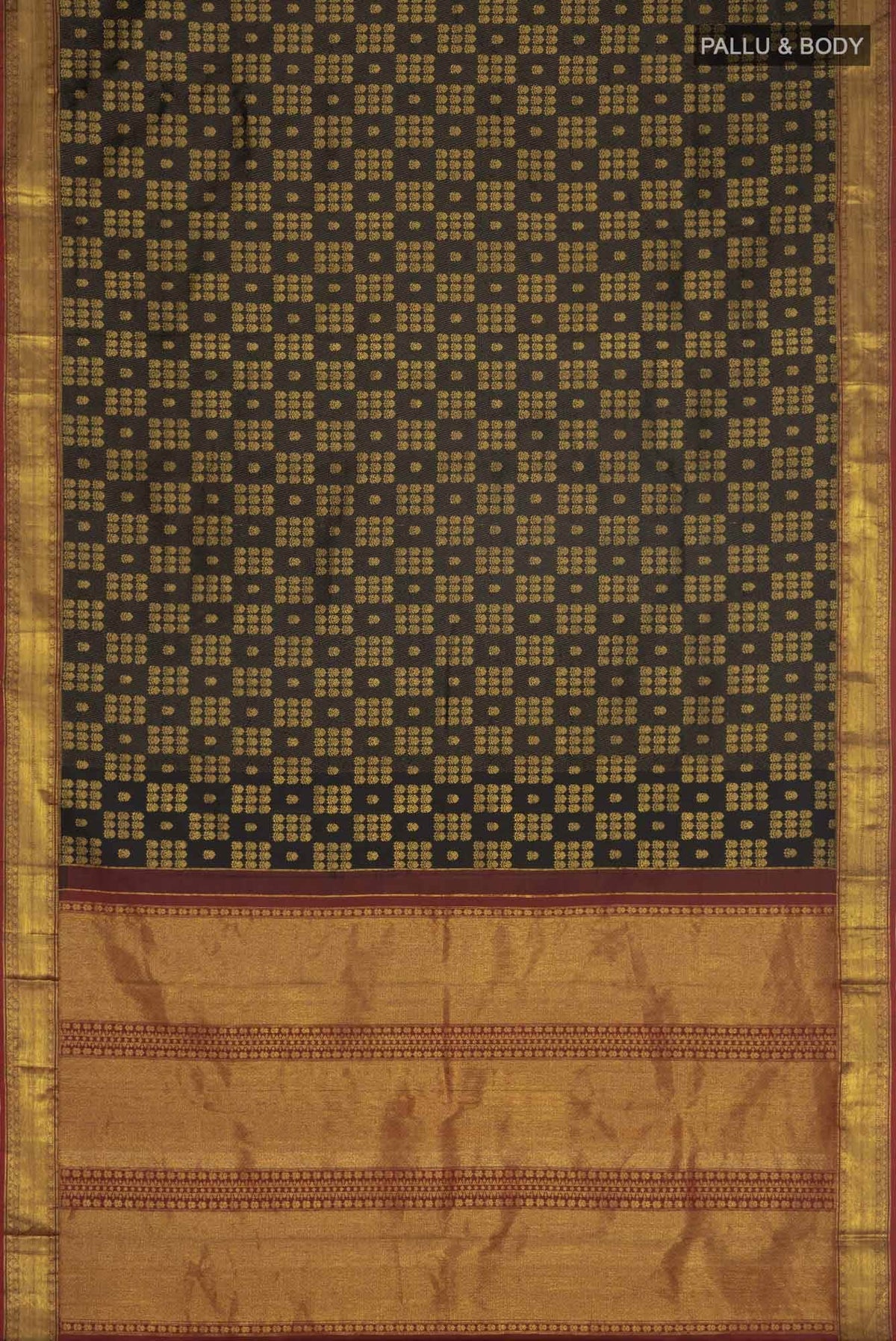 Kanaka-Black Kanchipuram Silk Saree