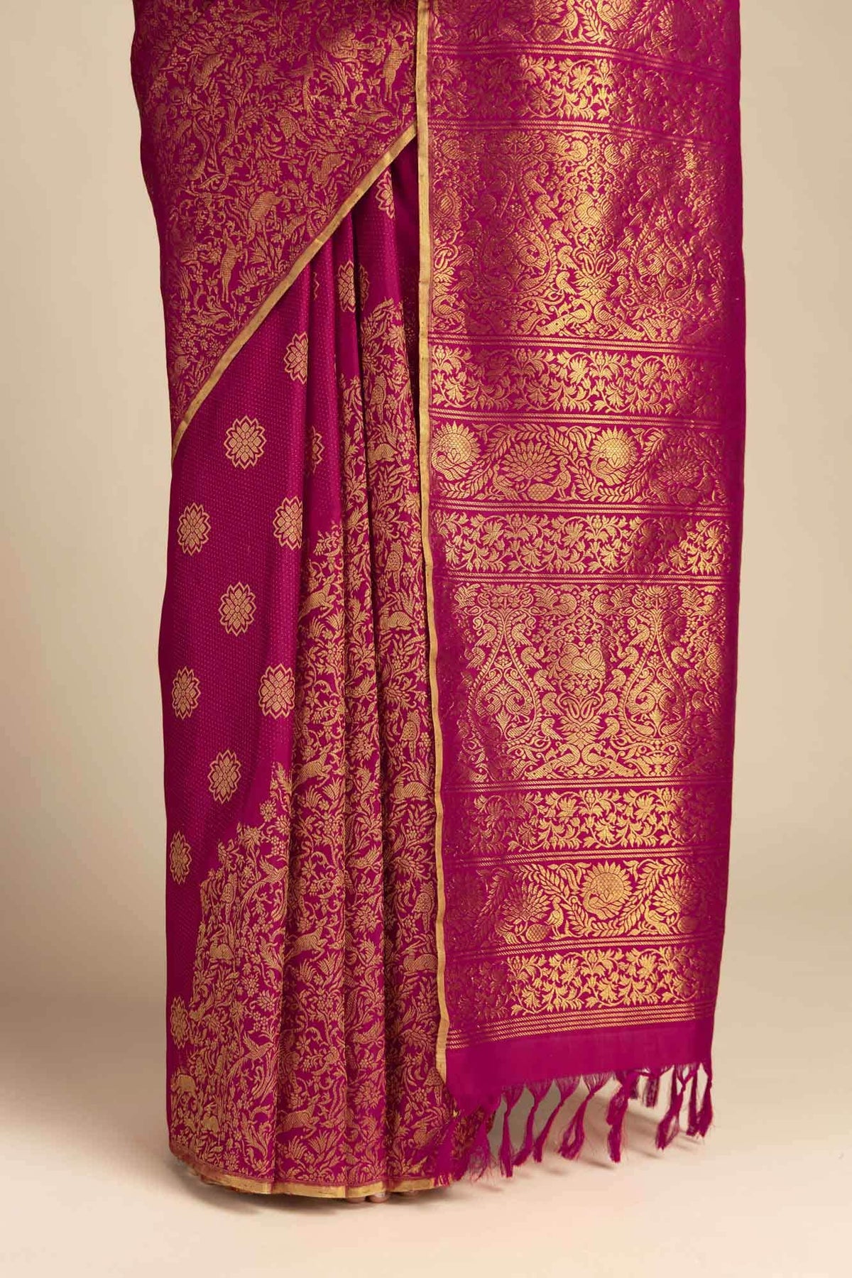 Vanashree-Ruby Red Kanchipuram Silk Saree