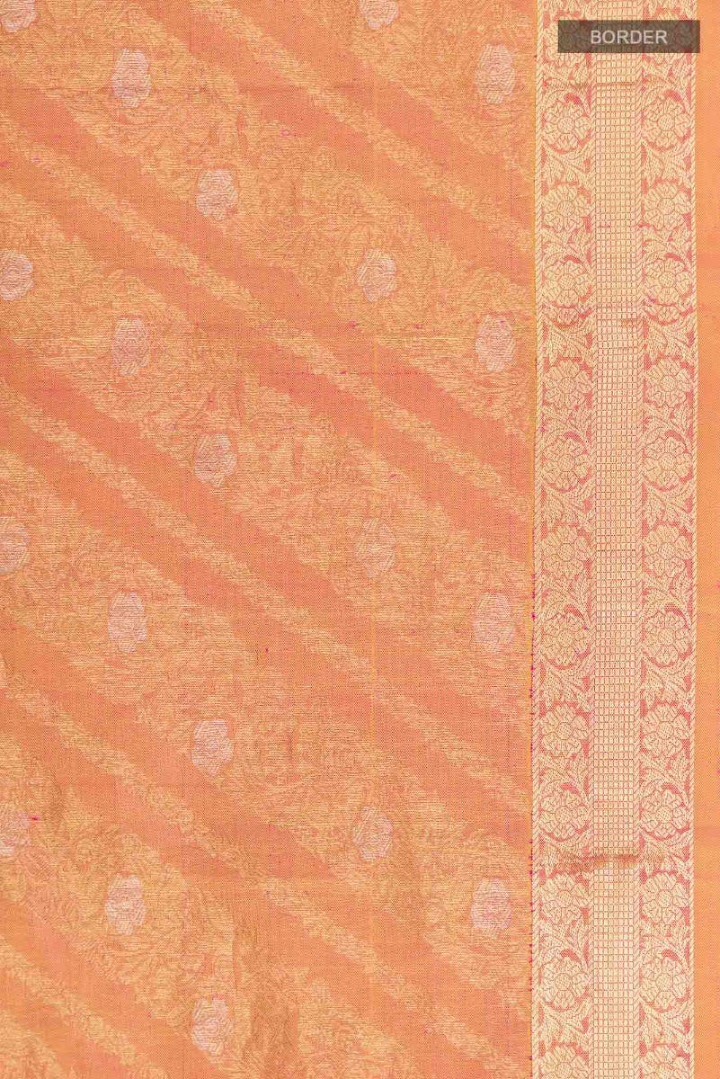 Rohini-Light Pink with Yellow Dual Tone Kanchipuram Silk Saree