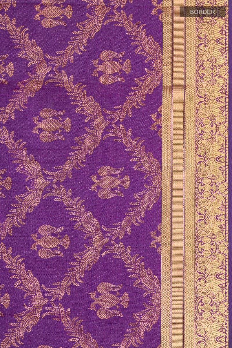 Veeravali-Purple Kanchipuram Silk Saree