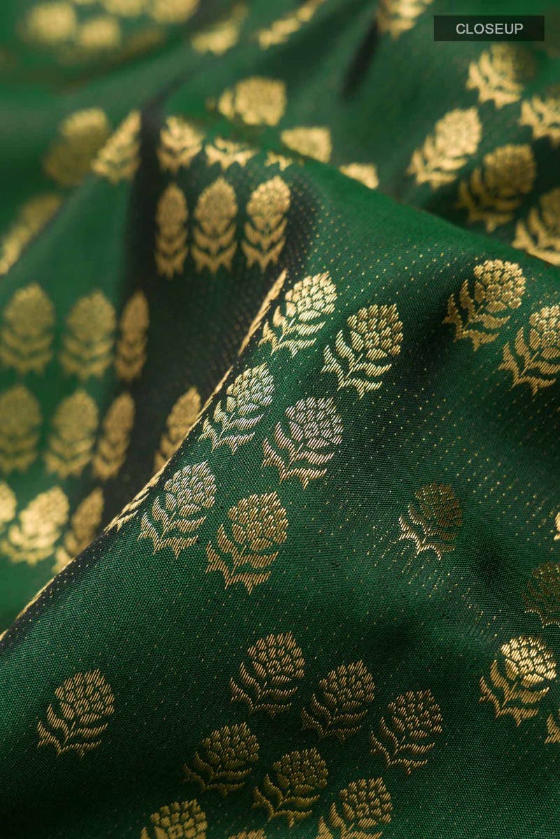 Kanaka-Green Kanchipuram Silk Saree