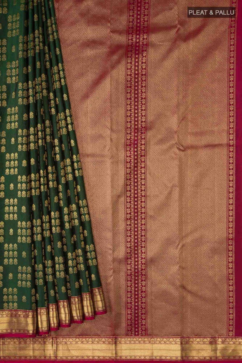 Kanaka-Green Kanchipuram Silk Saree