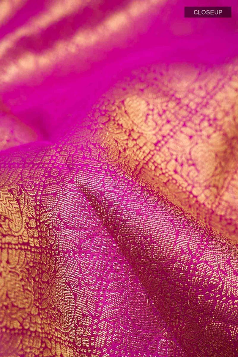 Maangai-Rani Pink Kanchipuram Silk Saree