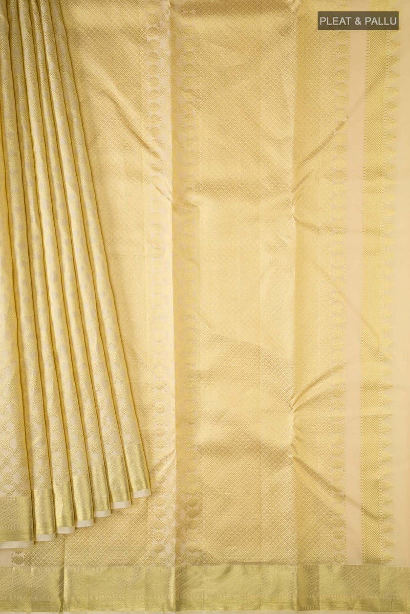 Rudrani-Cream Kanchipuram Silk Saree