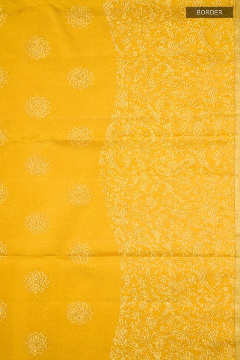 Vanashree-Mustard Yellow Kanchipuram Silk Saree