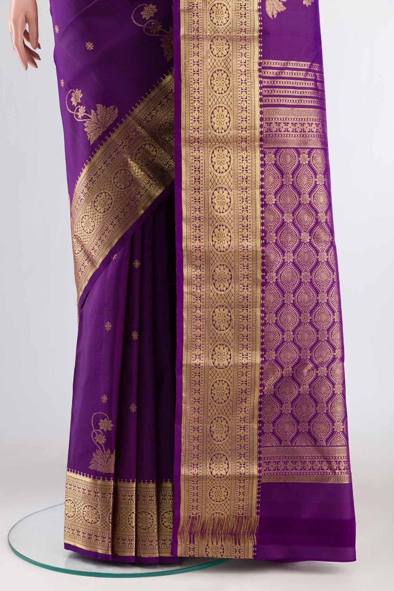 Tarangini-Purple Kanchipuram Silk Saree
