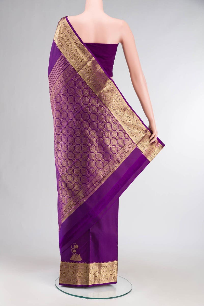Tarangini-Purple Kanchipuram Silk Saree