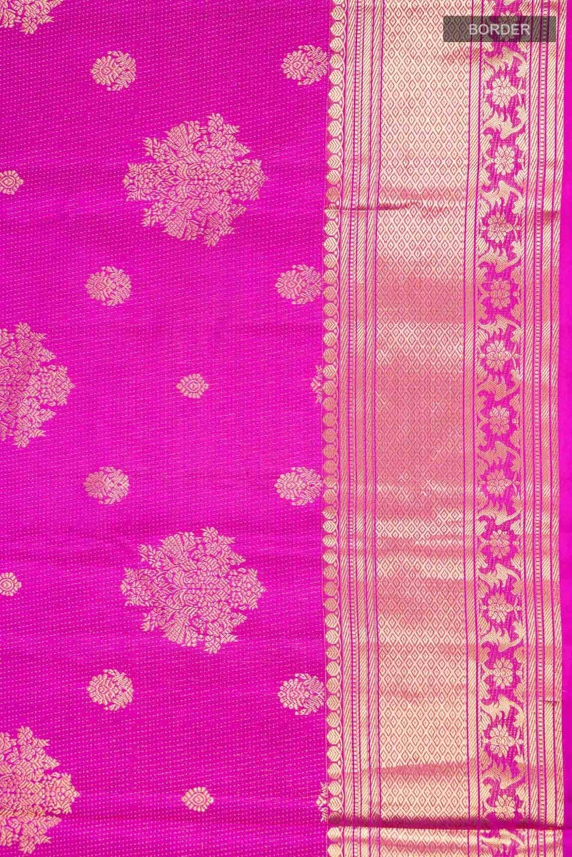 Kavini-Dark Pink Kanchipuram Silk Saree