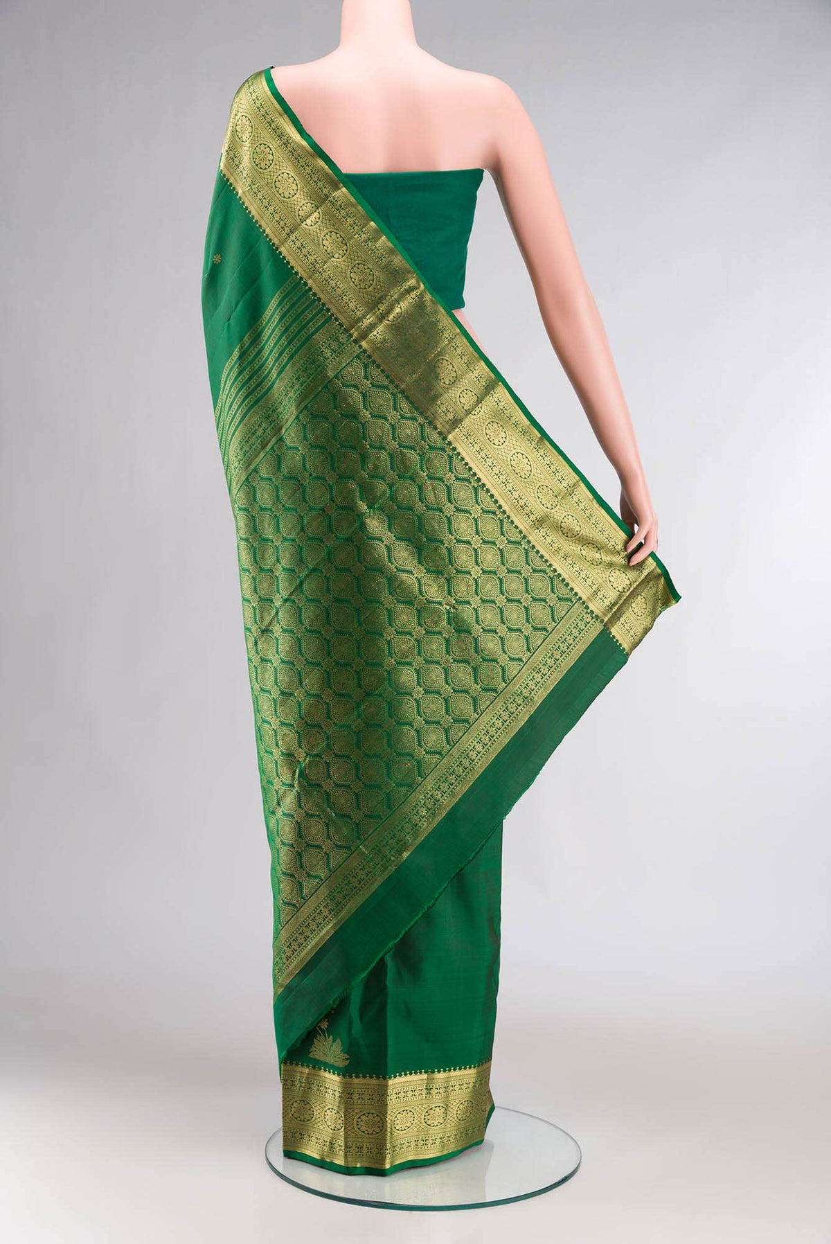 Tarangini-Green Kanchipuram Silk Saree