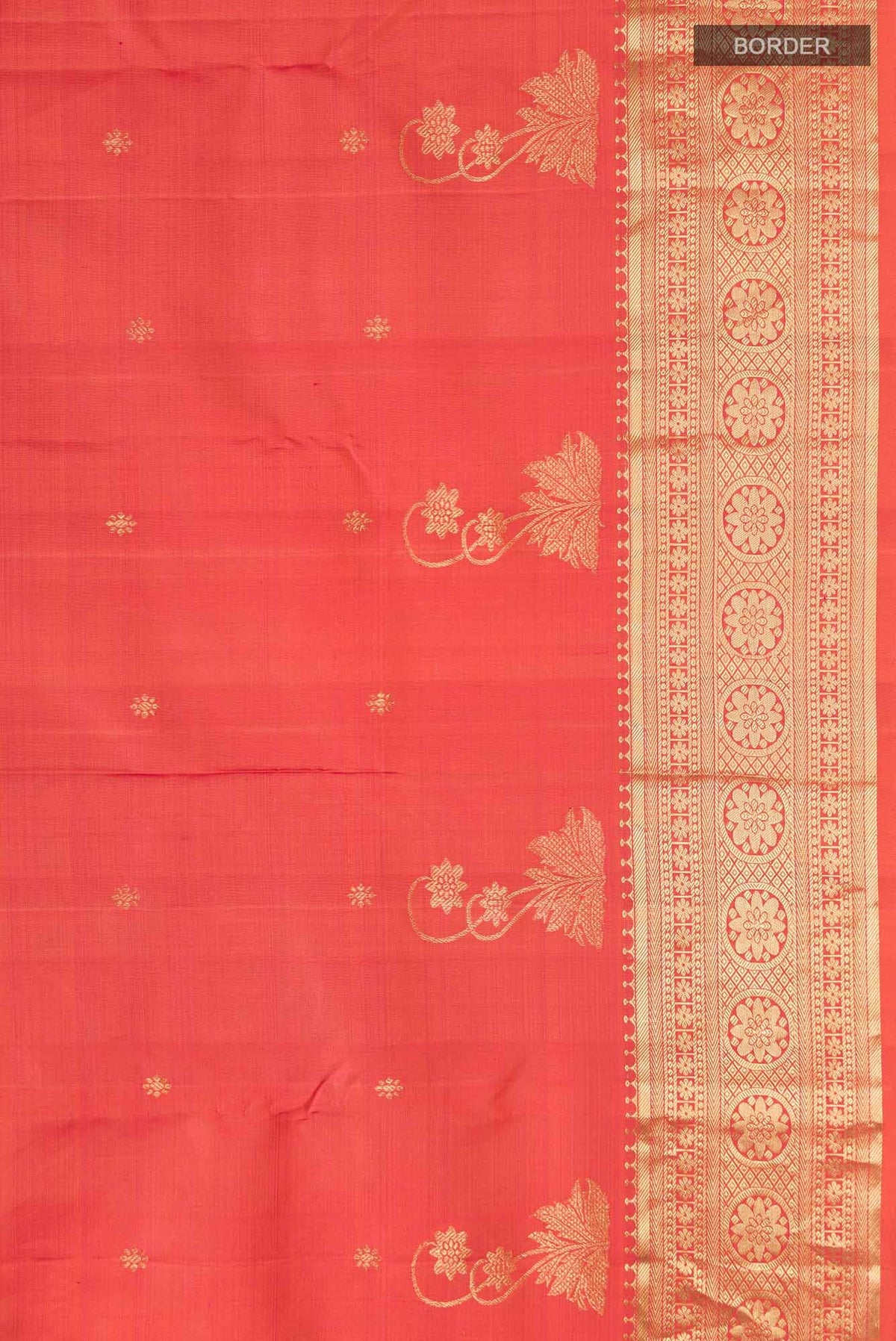 Tarangini-Orange Kanchipuram Silk Saree
