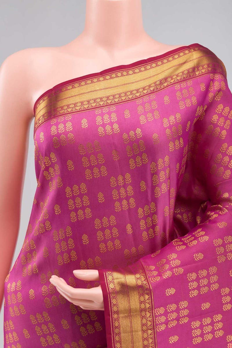 Kanaka-Pink Kanchipuram Silk Saree