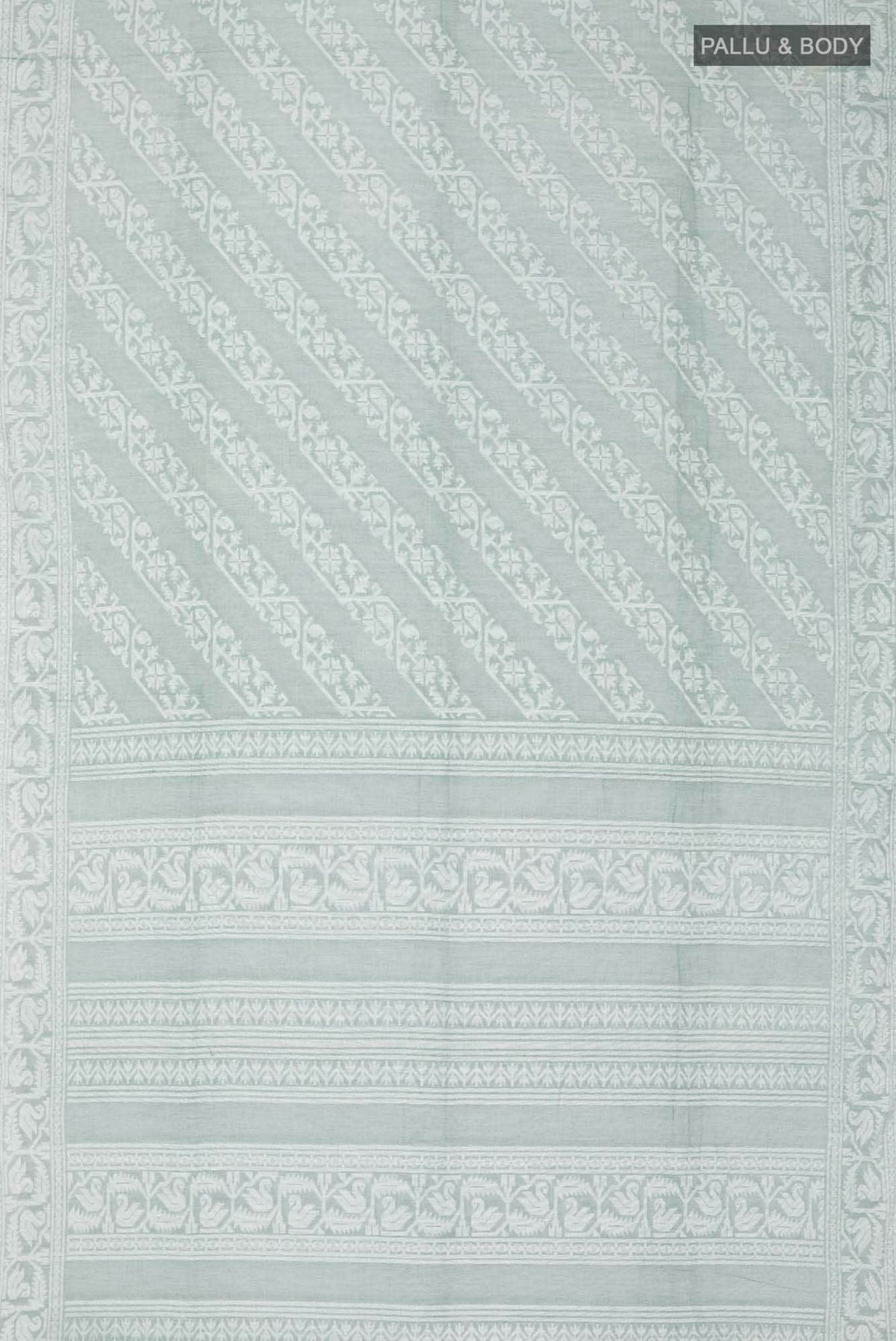 Hansika-Sage Green Bengal Cotton saree