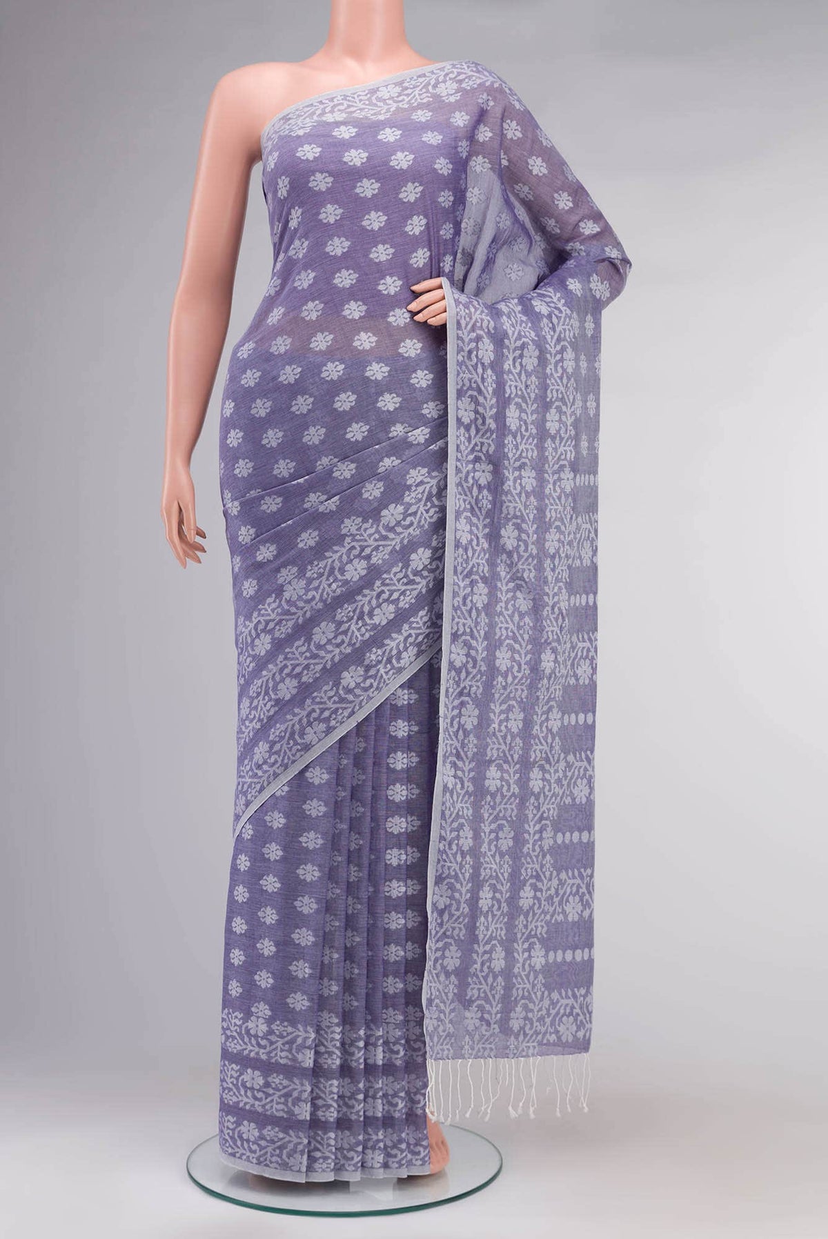 Mrinal-Heather Purple Bengal Cotton saree
