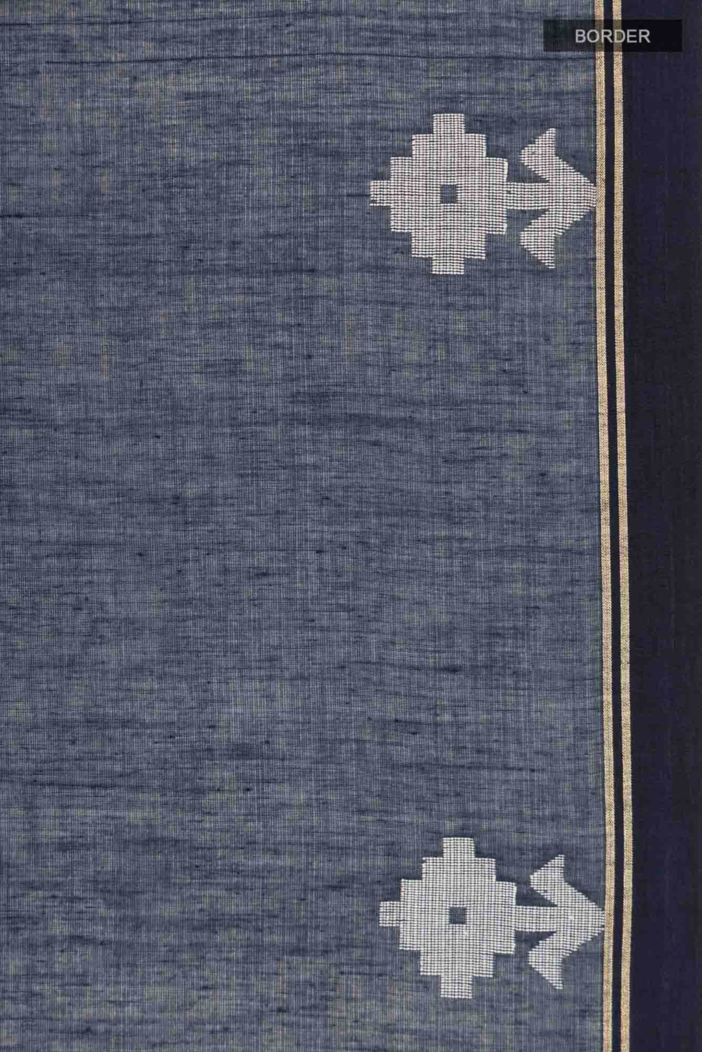 Anuradha-Navy Blue Bengal Cotton saree