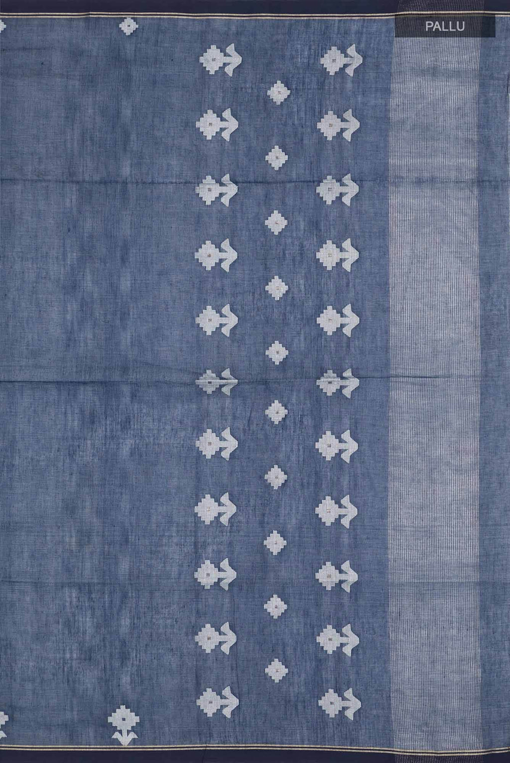 Anuradha-Navy Blue Bengal Cotton saree