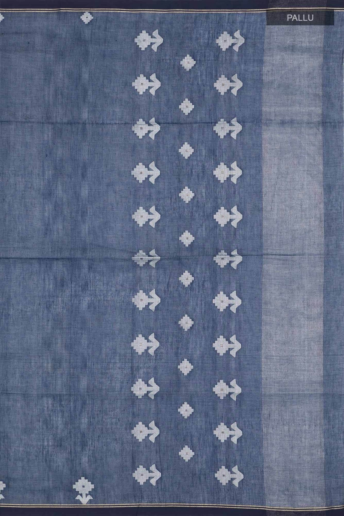 Anuradha-Navy Blue Bengal Cotton saree