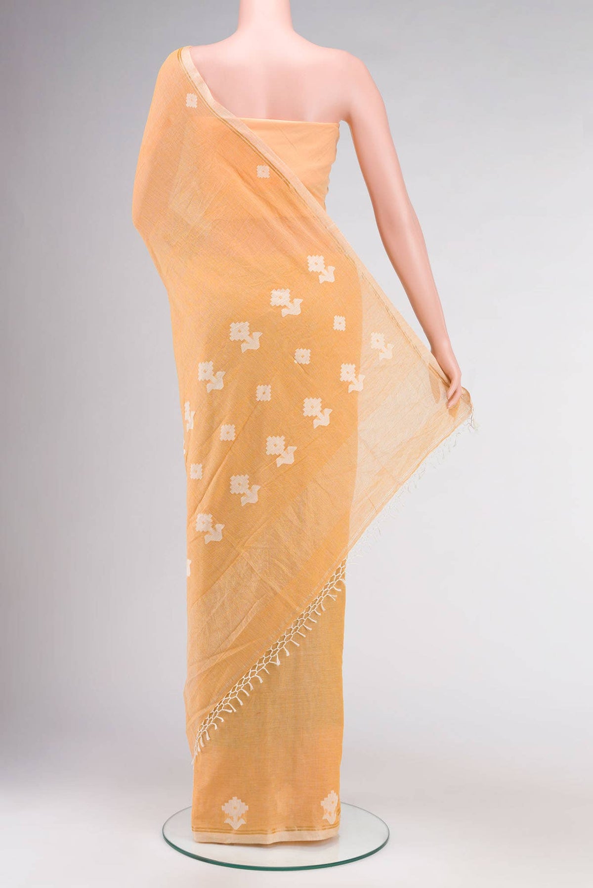Anuradha-Sandal Bengal Cotton saree
