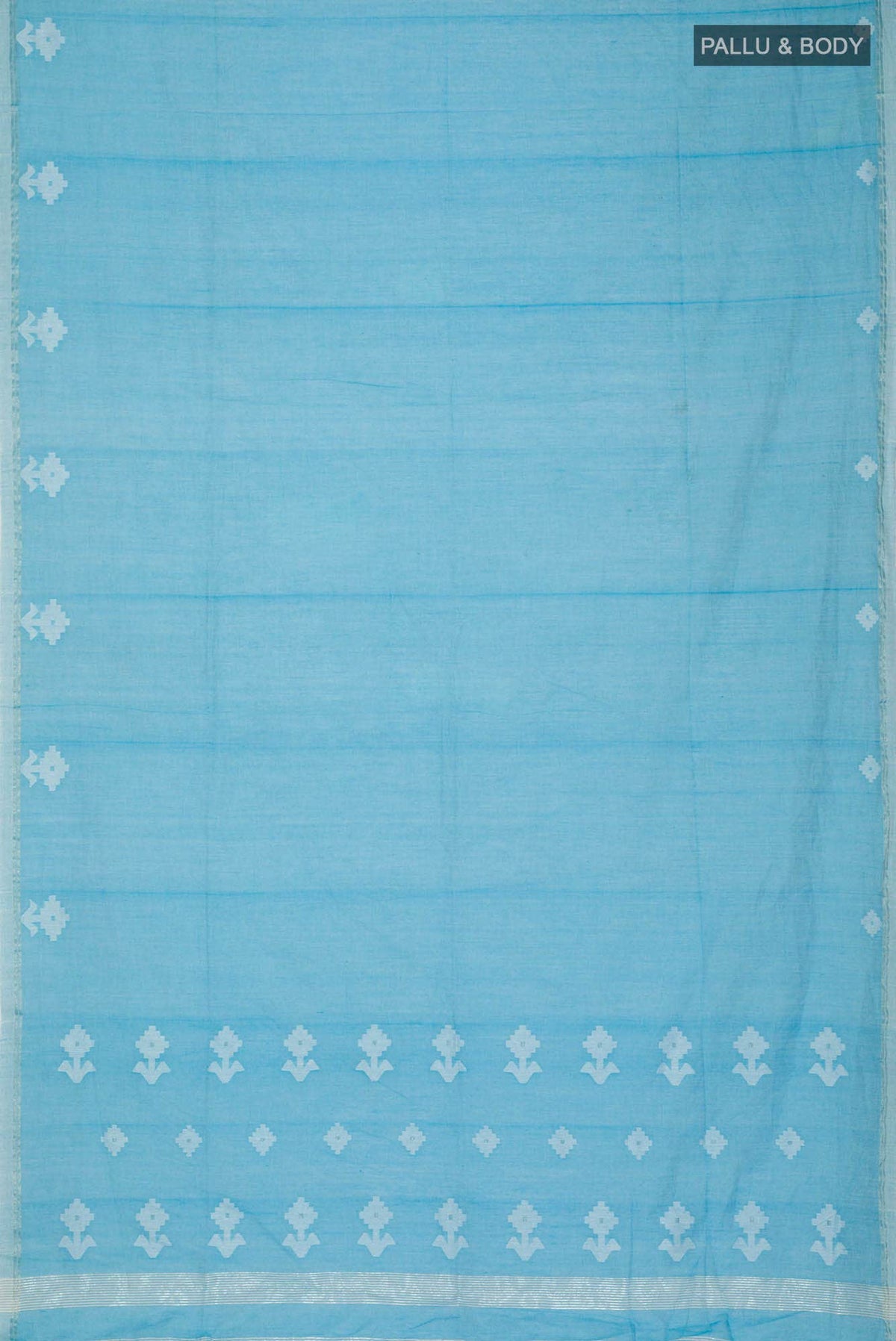 Anuradha-Sky Blue Bengal Cotton saree
