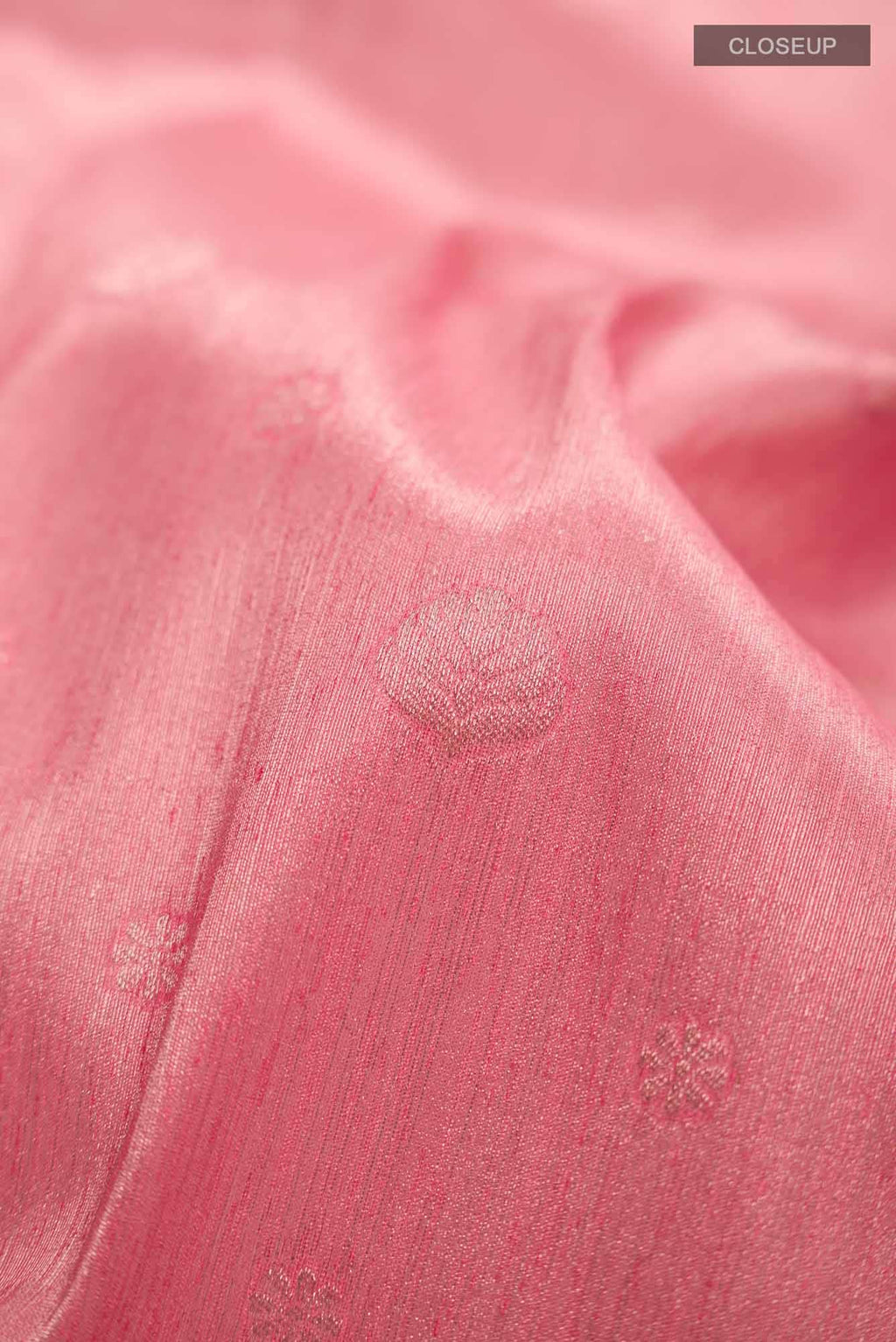 Pink Blended Tussar Silk Saree