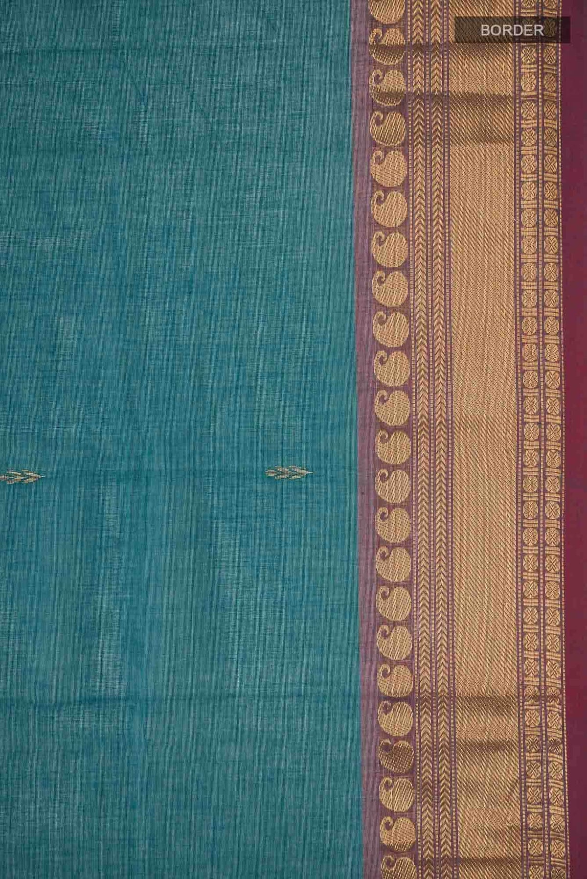 Blue Kanchi Cotton Saree