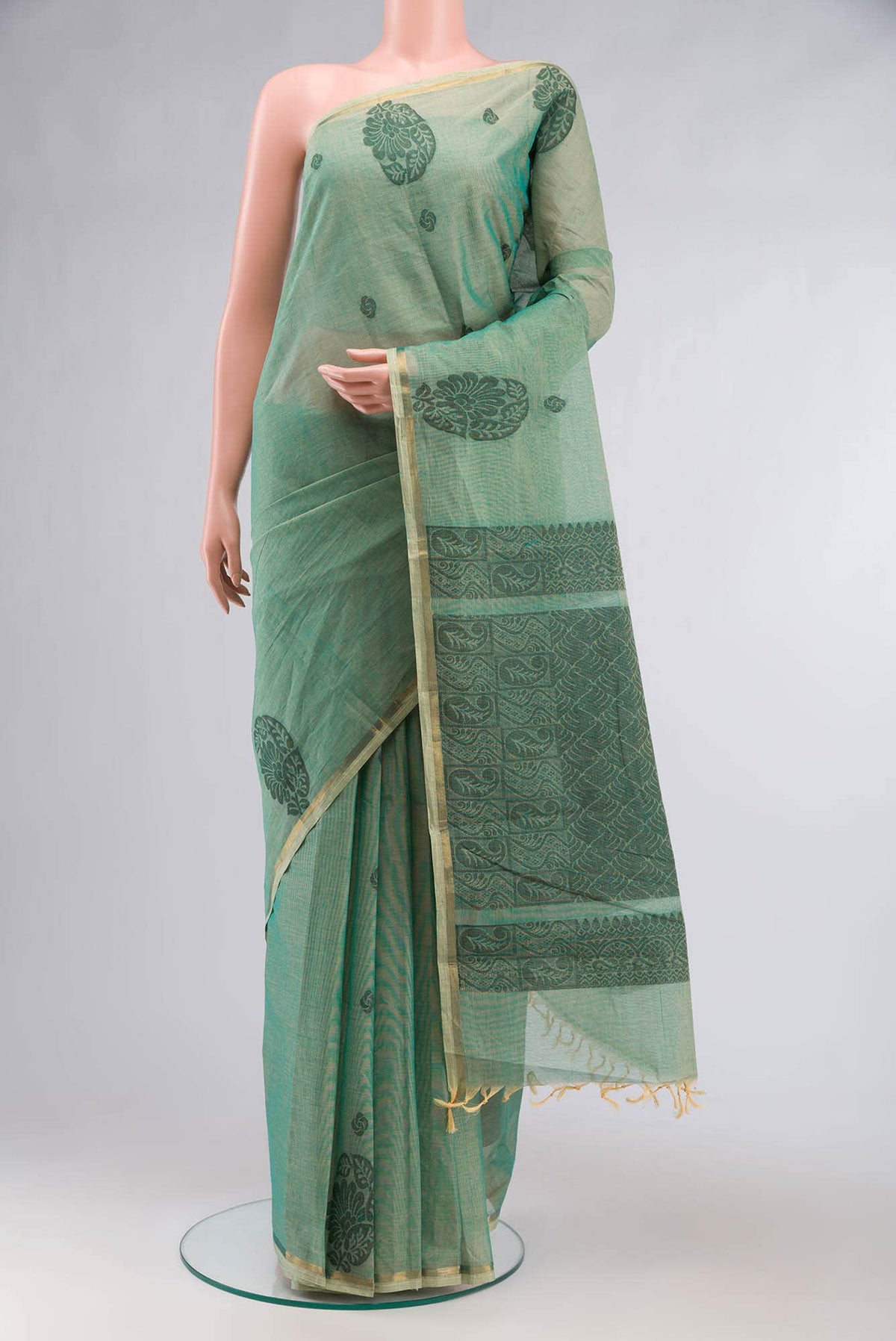 Green Kanchi Cotton Saree