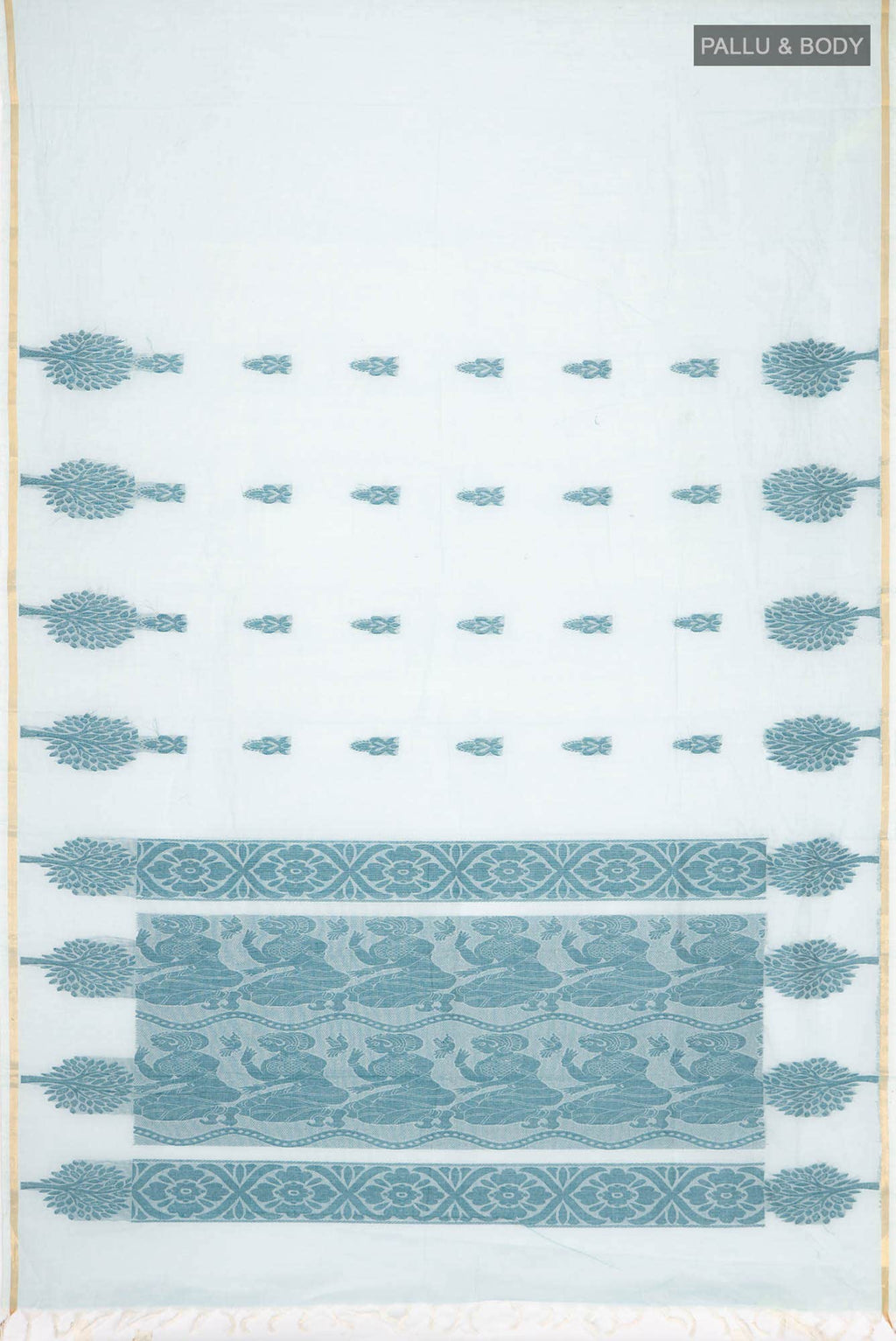 Blue Kanchi Cotton Saree
