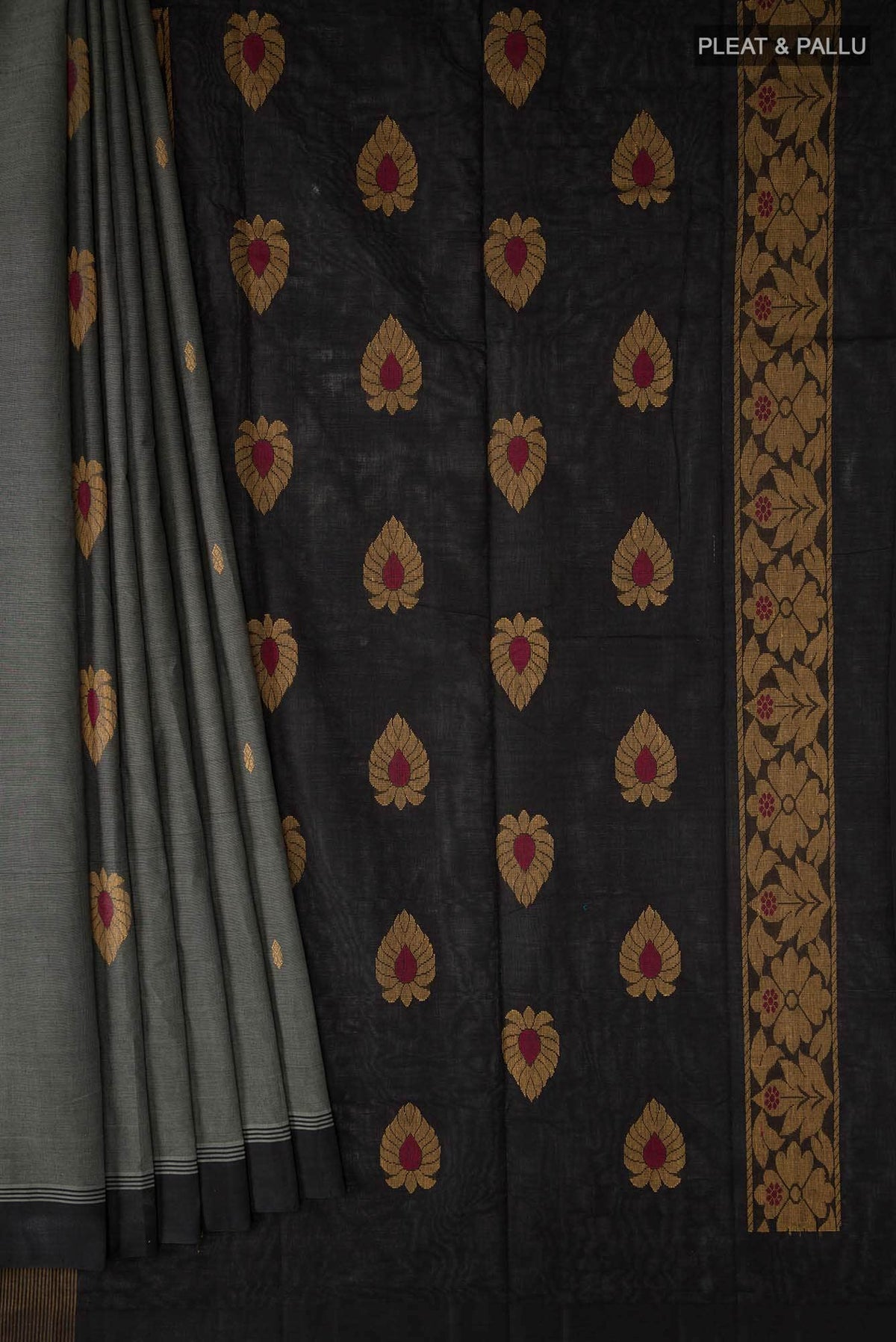 Grey Kanchi Cotton Saree