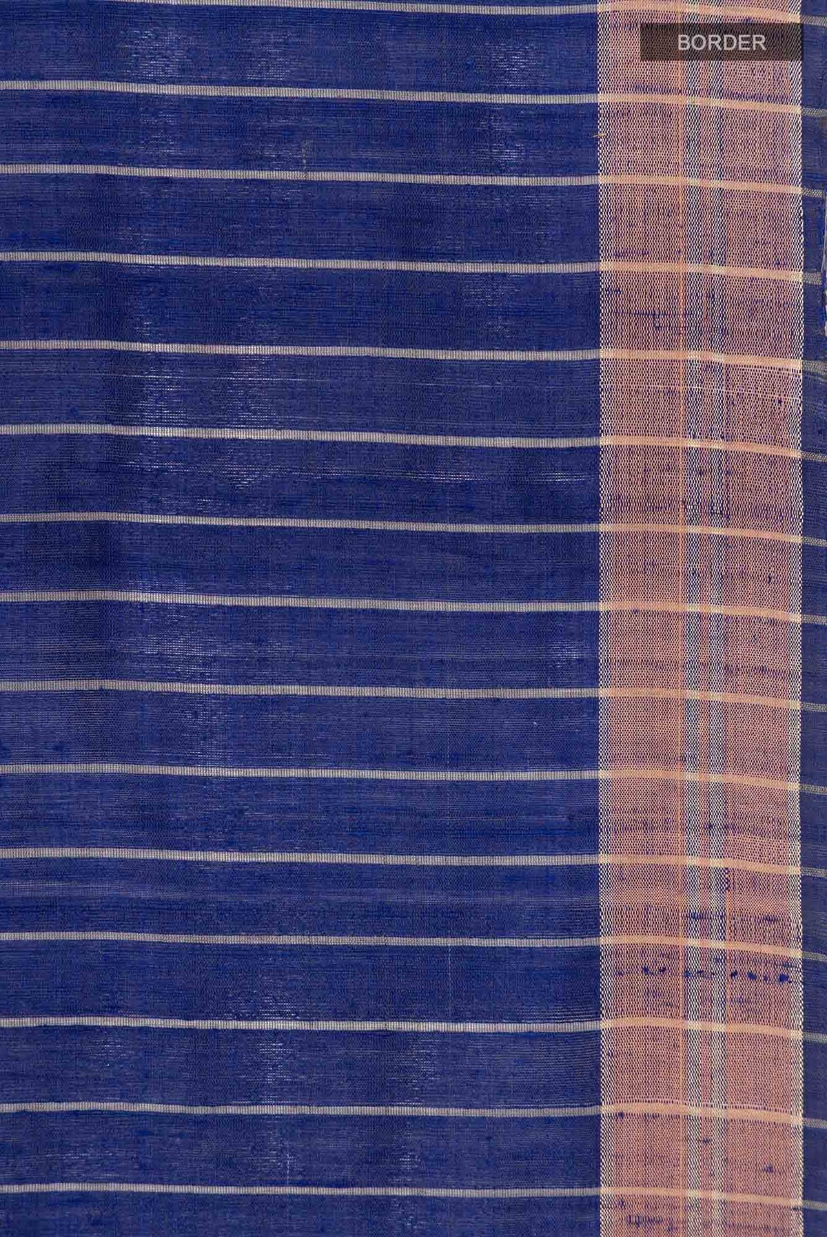 Avni-Royal Blue Bhagalpuri Tussar Silk Saree
