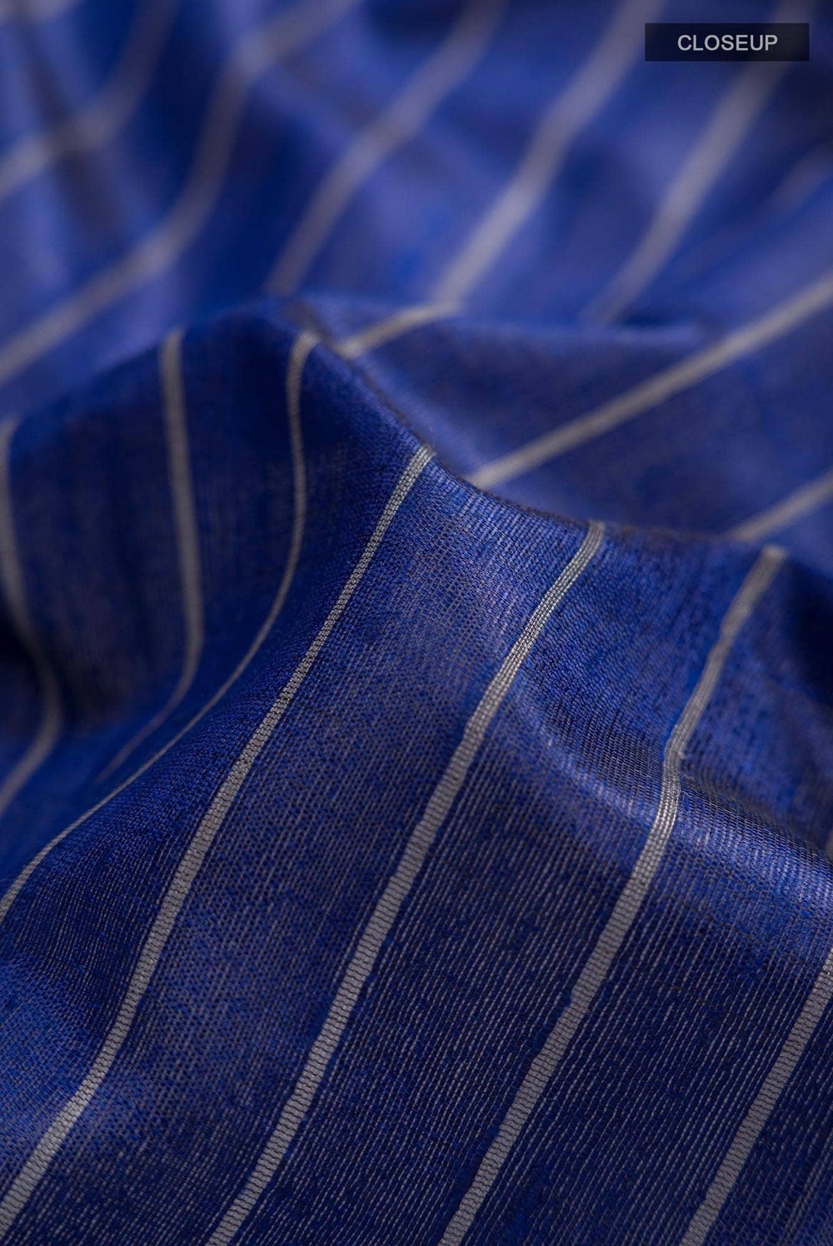 Avni-Royal Blue Bhagalpuri Tussar Silk Saree