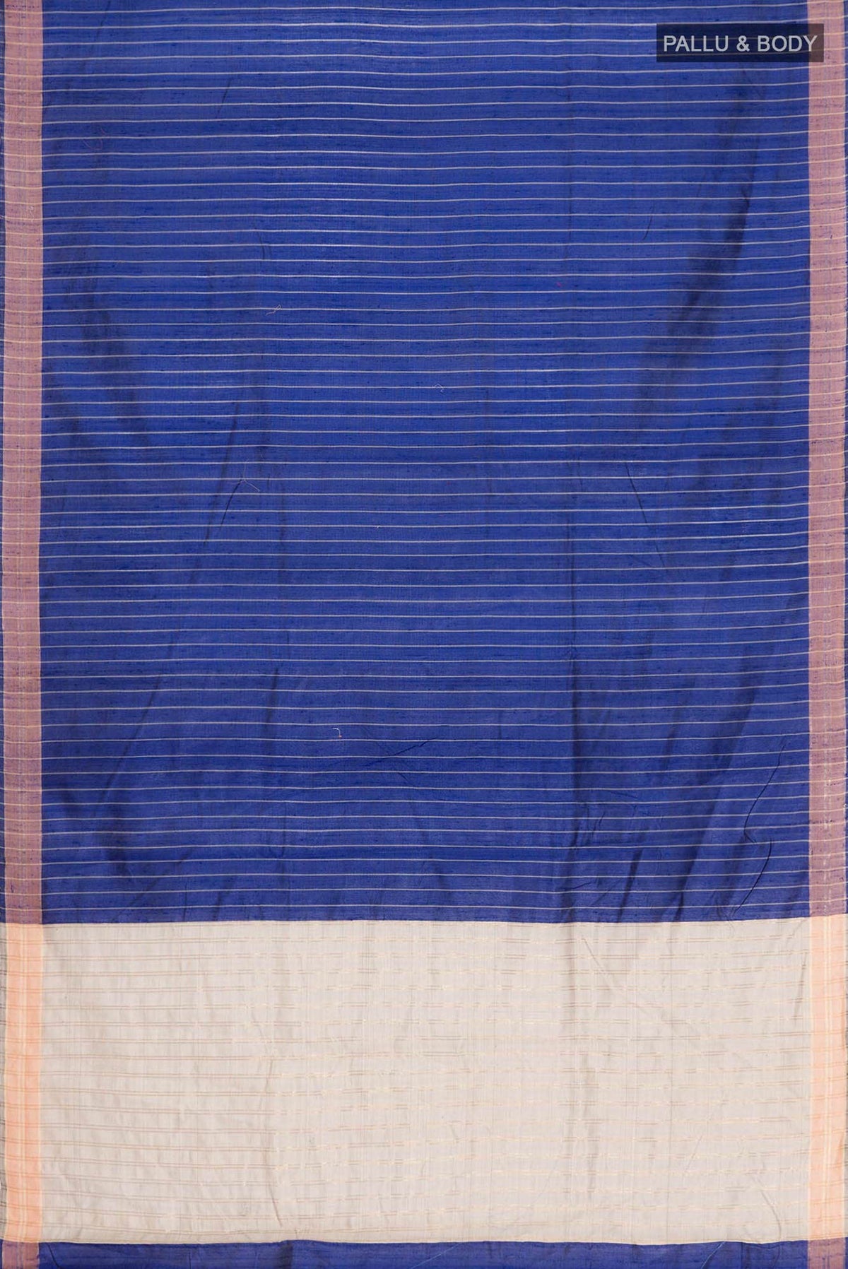 Avni-Royal Blue Bhagalpuri Tussar Silk Saree