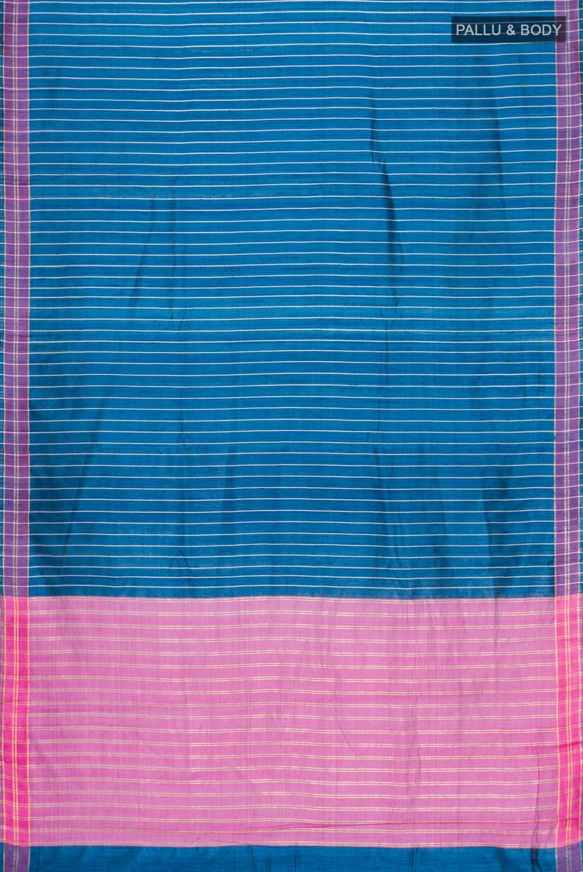 Avni-Blue Bhagalpuri Tussar Silk Saree