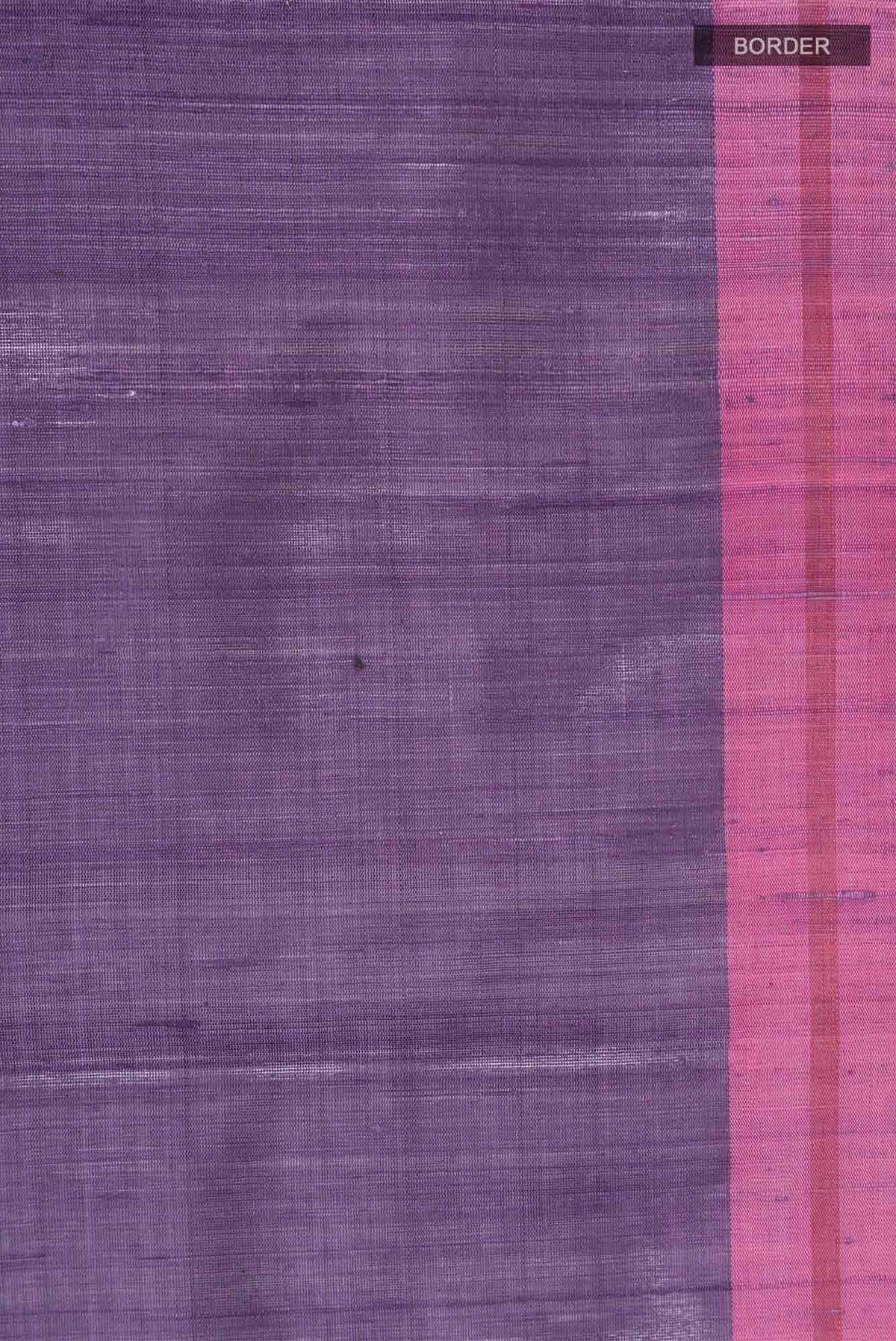 Kruti-Purple Bhagalpuri Tussar Silk Saree