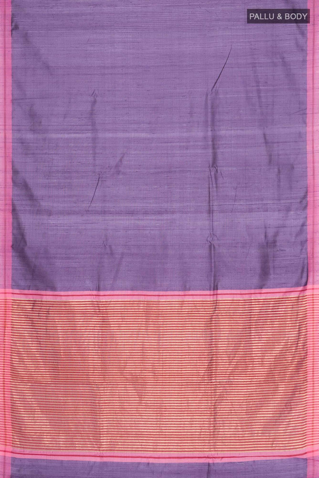 Kruti-Purple Bhagalpuri Tussar Silk Saree
