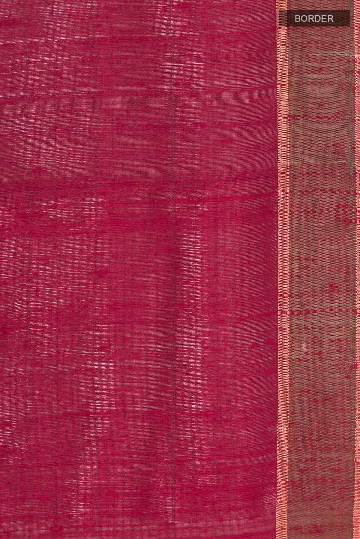 Emerald Ember-Red Bhagalpuri Tussar Silk Saree