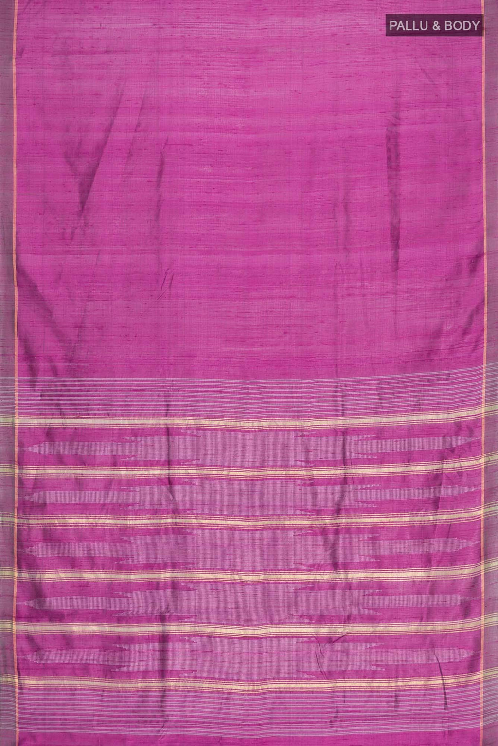 Mystic Berry-Magenta Bhagalpuri Tussar Silk Saree