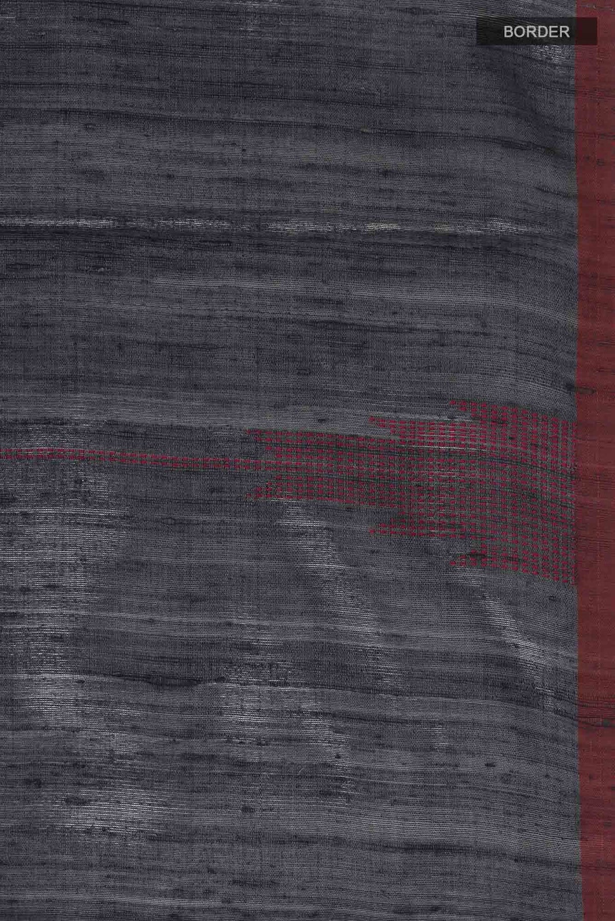 Dusky Diva-Black Tussar Silk Saree