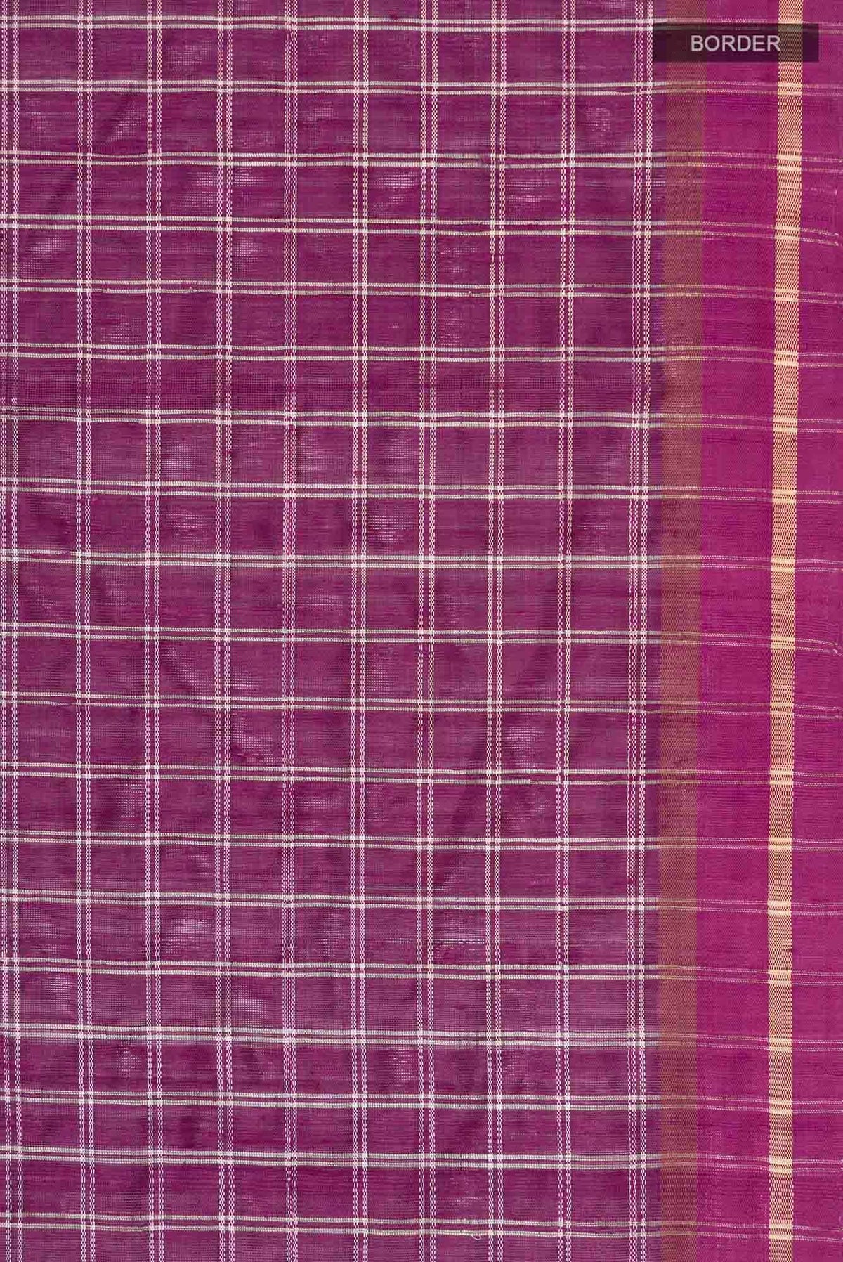 Metallic Magenta-Magenta Bhagalpuri Tussar Silk Saree