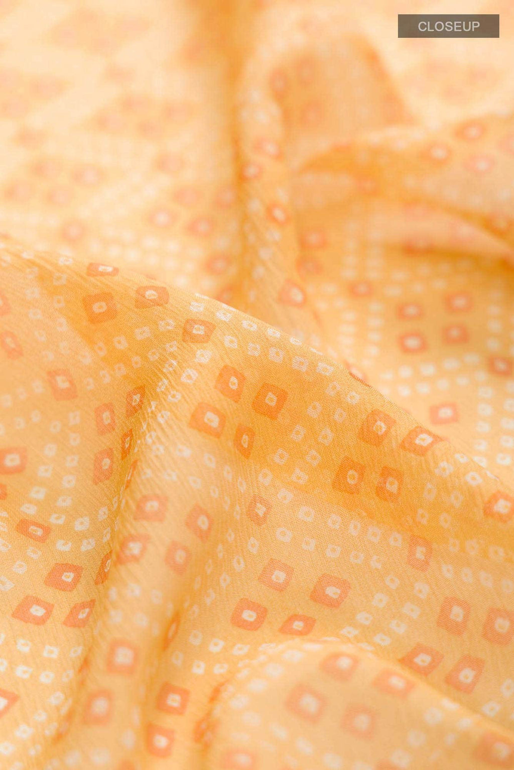 Yellow Mysore Chiffon Saree