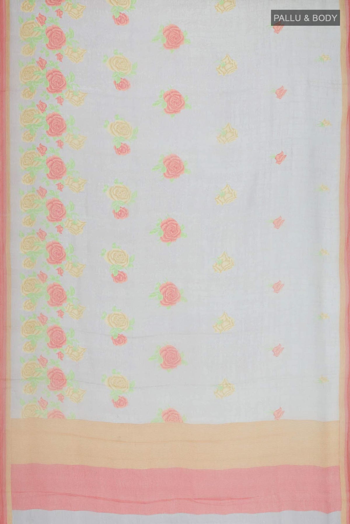 Grey Chiffon Saree