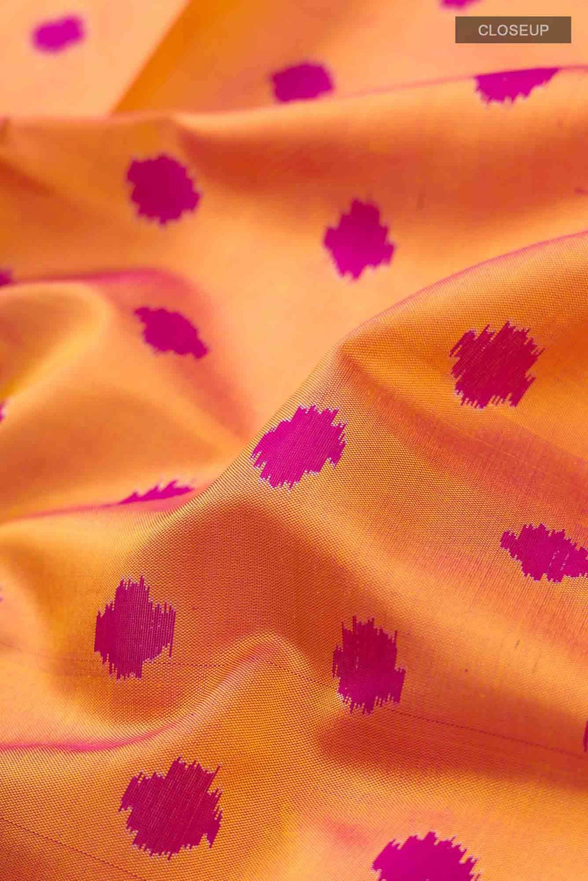 Orange Rajkot Patola Silk Saree