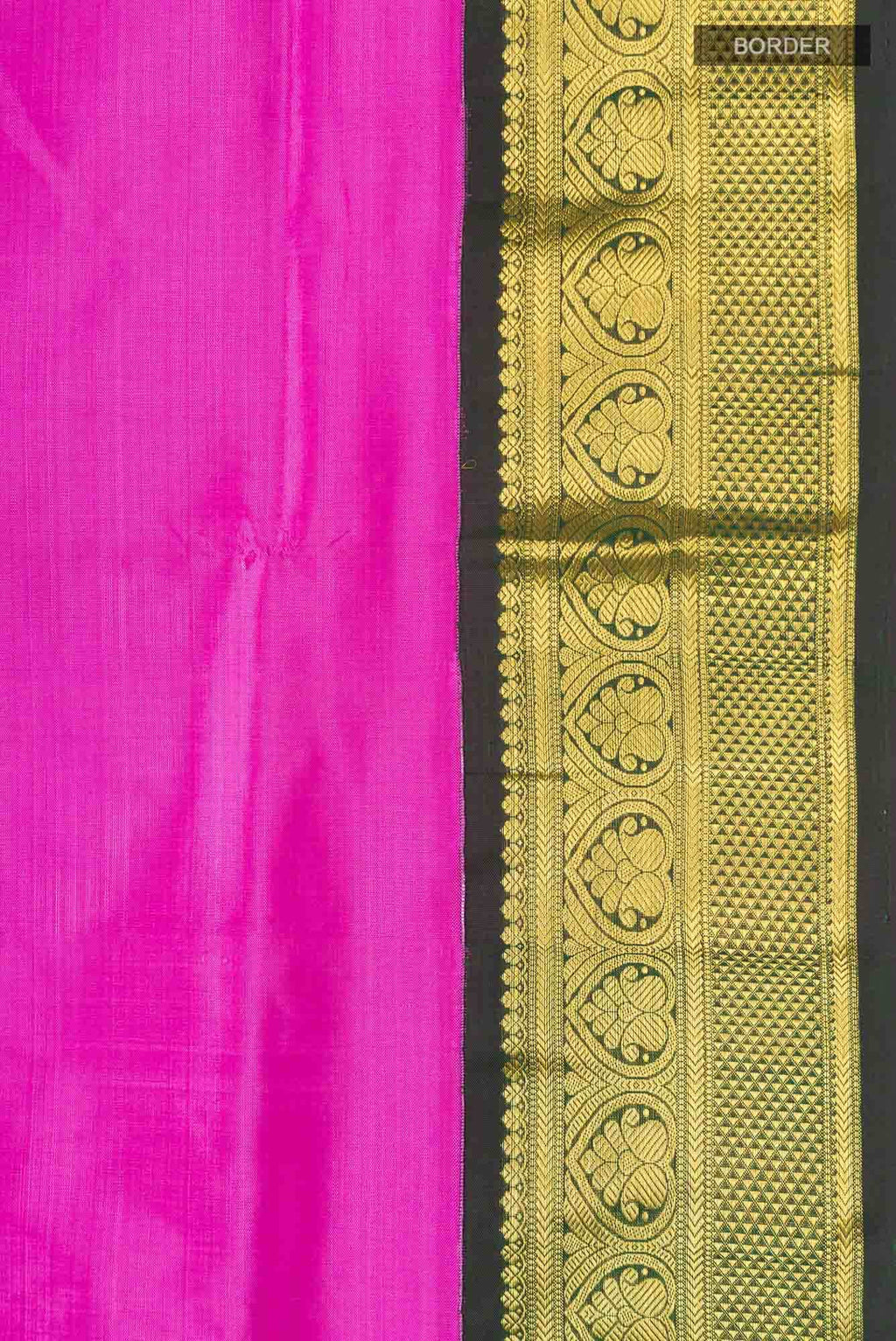 Light Magenta Kanchipuram Silk Nine Yards Saree