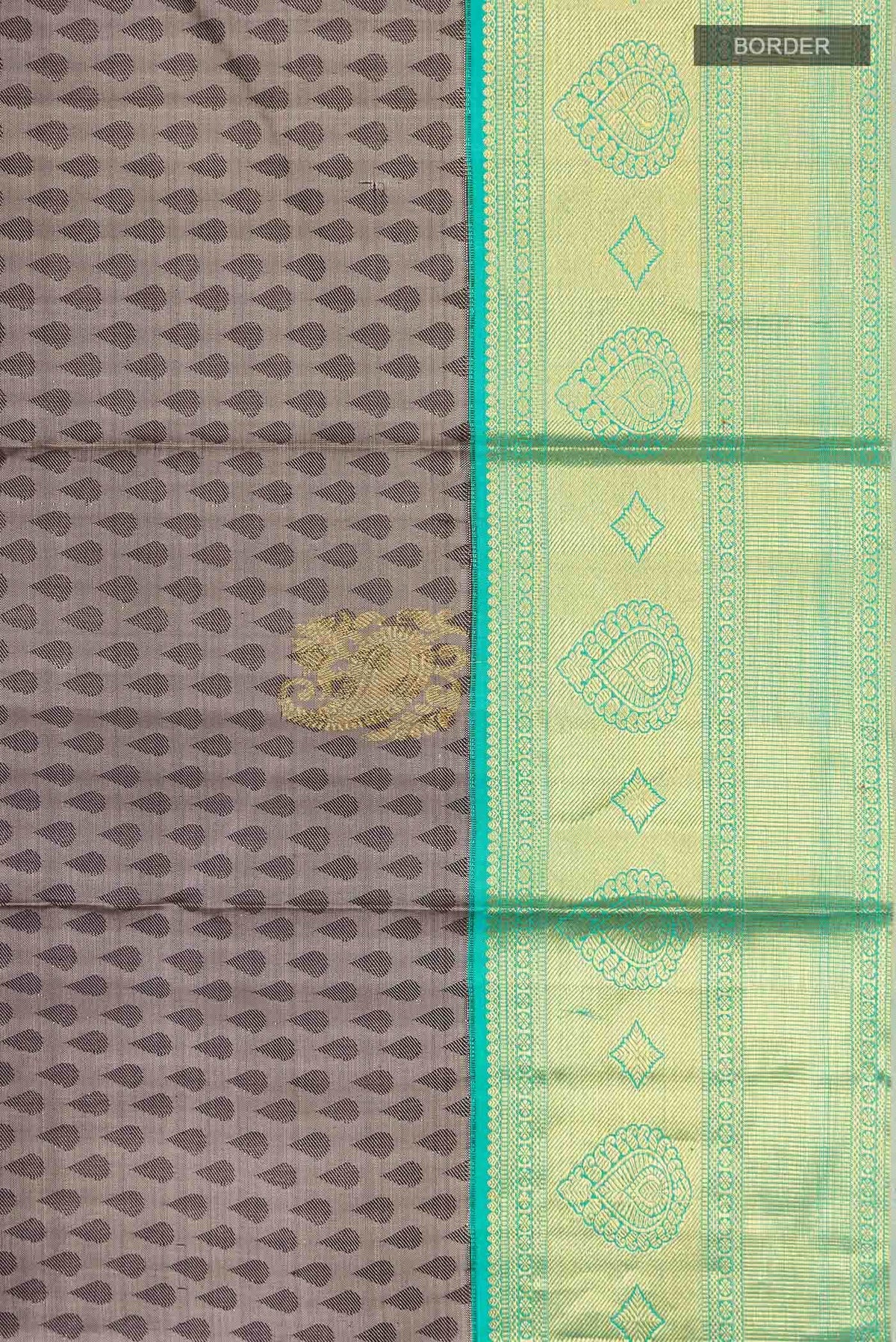 Grey Kanjivaram Silk Saree