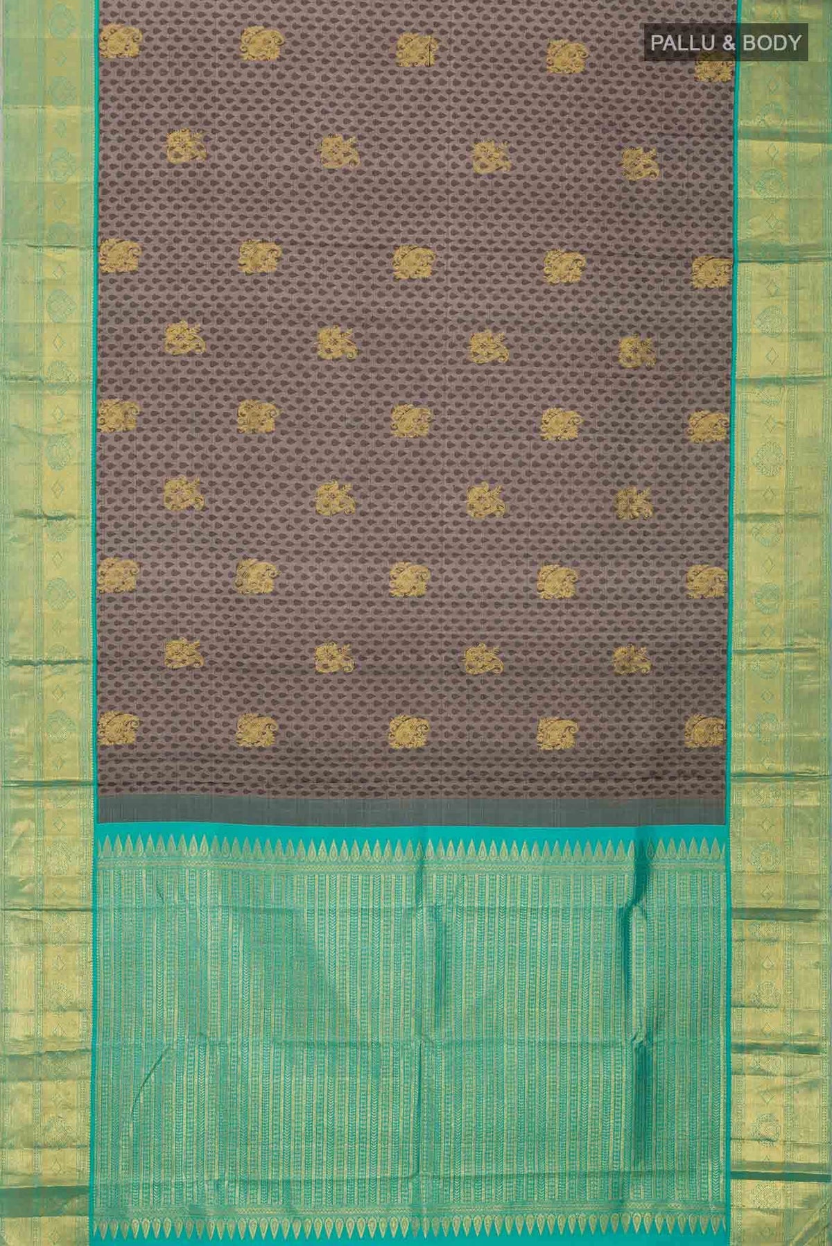 Grey Kanjivaram Silk Saree