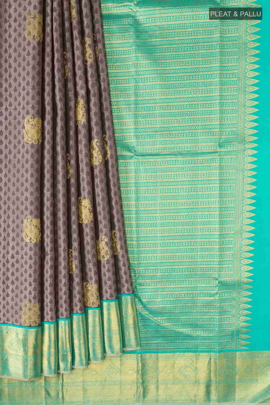 Grey Kanjivaram Silk Saree