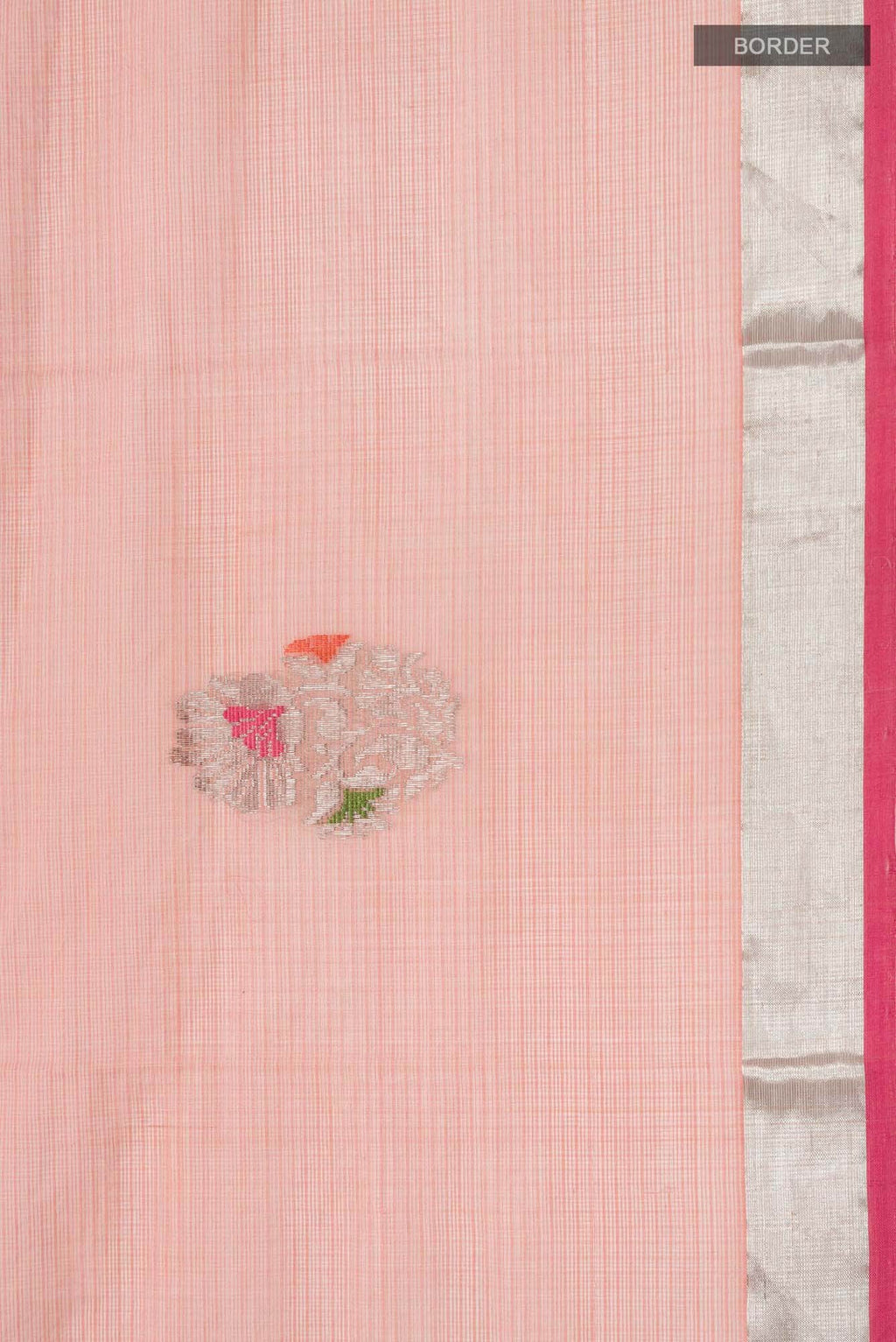 Peach Kota Silk Saree