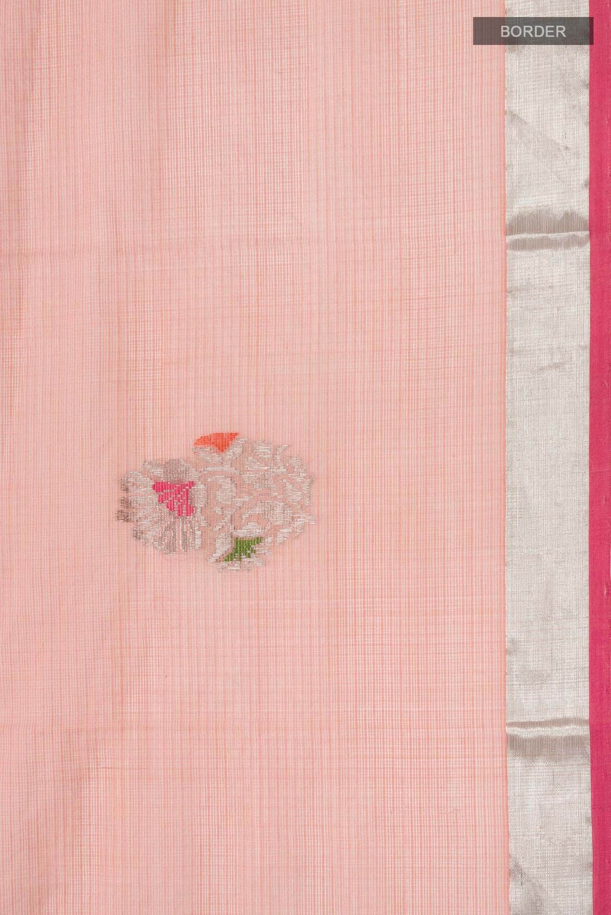 Peach Kota Silk Saree