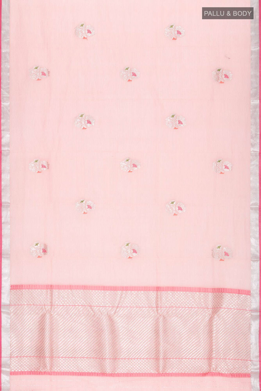 Peach Kota Silk Saree