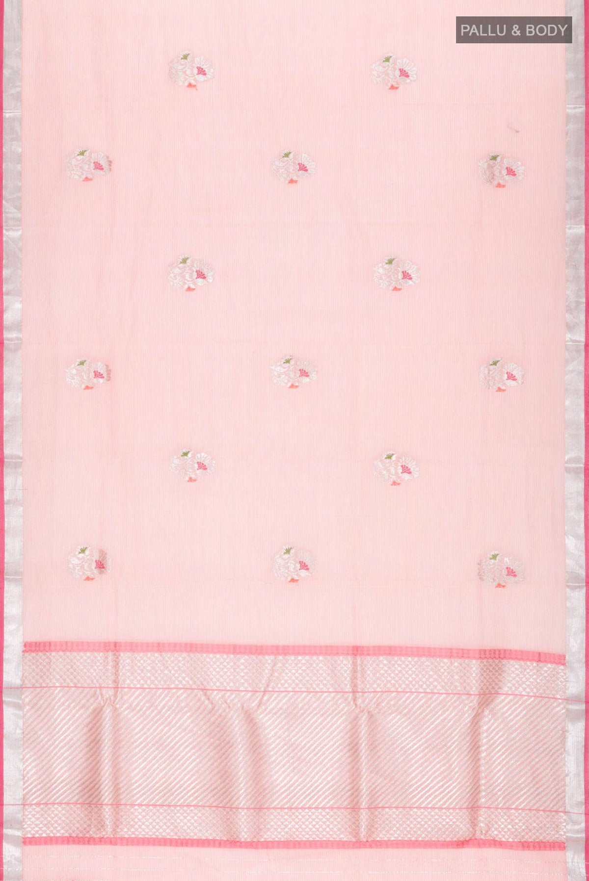 Peach Kota Silk Saree