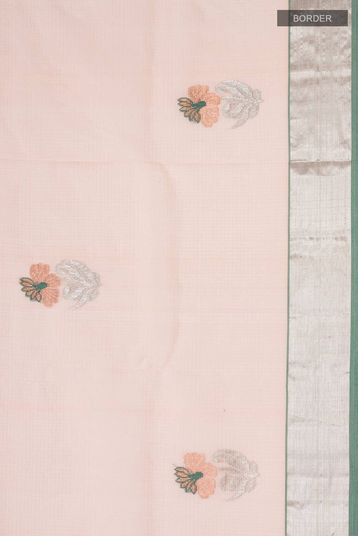 Peach Kota Silk Saree