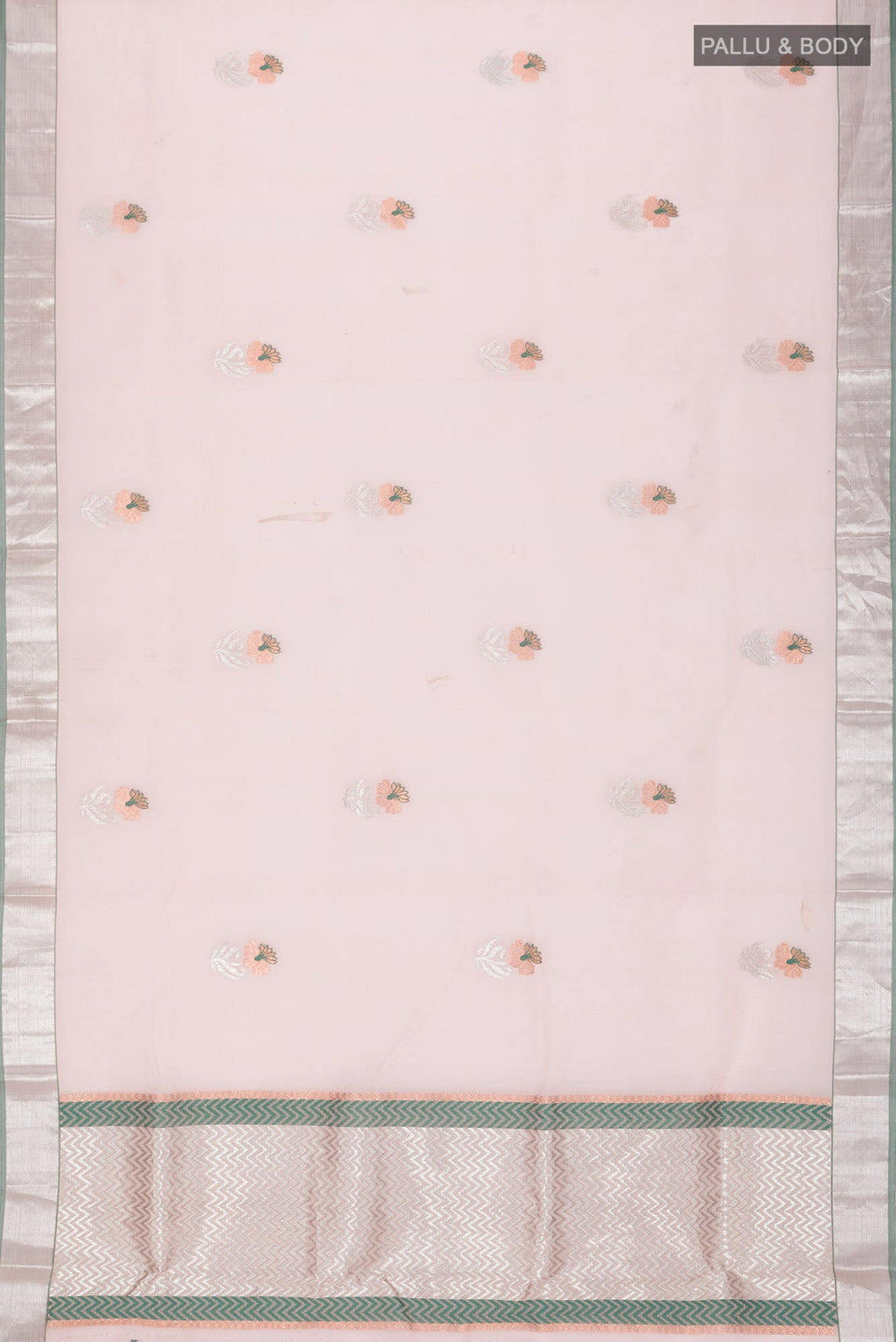 Peach Kota Silk Saree